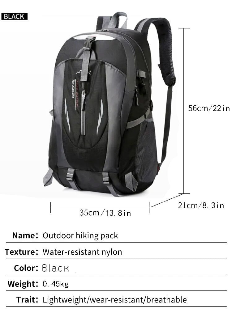 Kalnu tūrisma mugursoma, 1gab. цена и информация | Ūdensizturīgas somas, maisi, lietusmēteļi | 220.lv