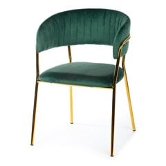 Раритетное золотое темно-зеленое кресло цена и информация | Стулья для кухни и столовой | 220.lv