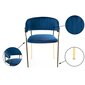 Krēsls Rarity, zils cena un informācija | Virtuves un ēdamistabas krēsli | 220.lv
