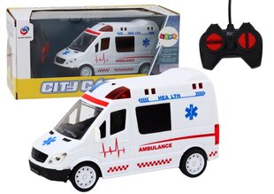 Машина скорой помощи на дистанционном управлении со звуковыми и световыми эффектами цена и информация | Конструктор автомобилей игрушки для мальчиков | 220.lv