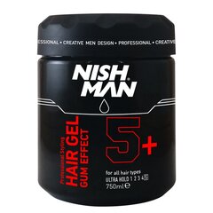 Гель для волос Nishman Hair Gel 5+, 750 мл цена и информация | Средства для укладки волос | 220.lv