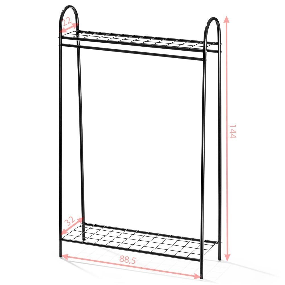 Drēbju pakaramais Vilde, melns cena un informācija | Drēbju pakaramie | 220.lv