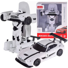 Robots Mercedes GT3 AMG Rastar, balts cena un informācija | Attīstošās rotaļlietas | 220.lv
