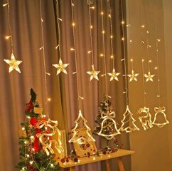 Ziemassvētku virtenes aizskars, 138 LED, 2,5 m цена и информация | Гирлянды | 220.lv