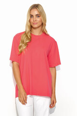 T-krekls sievietēm Makadamia, koraļļu krāsā cena un informācija | T-krekli sievietēm | 220.lv