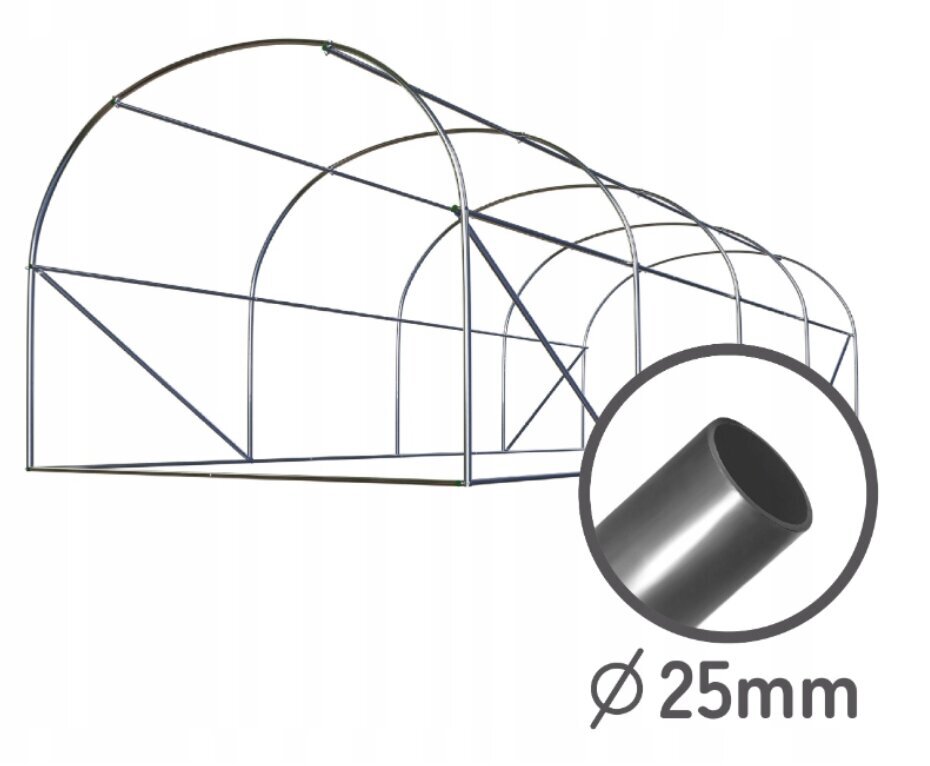 Siltumnīca 10 m² 4m x 2.5 m cena un informācija | Siltumnīcas | 220.lv