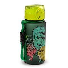Ūdens pudele Dinosauria Pop Top, 350 ml cena un informācija | Ūdens pudeles | 220.lv