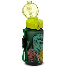 Ūdens pudele Dinosauria Pop Top, 350 ml cena un informācija | Ūdens pudeles | 220.lv