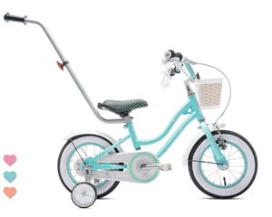 Велосипед для девочки 12 дюймов Сердце велосипеда - мята цена и информация | Велосипеды | 220.lv