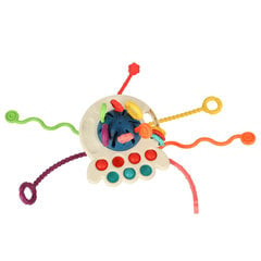 Сенсорная игрушка Монтессори, прорезыватель, красный цена и информация | Игрушки для малышей | 220.lv