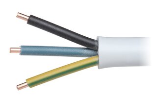 Elektrības kabelis YDY-3X2.5 cena un informācija | Saules paneļi, komponentes | 220.lv