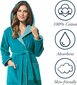 Sieviešu kokvilnas halāts Morgenstern, zils cena un informācija | Sieviešu halāti | 220.lv