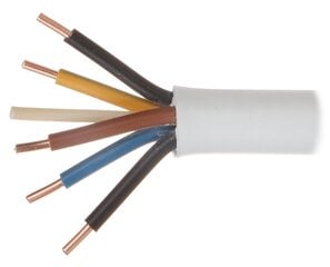 Elektrības kabelis YDY-5X2.5 cena un informācija | Saules paneļi, komponentes | 220.lv