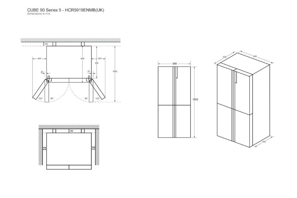 Haier HCR5919ENMB цена и информация | Ledusskapji | 220.lv