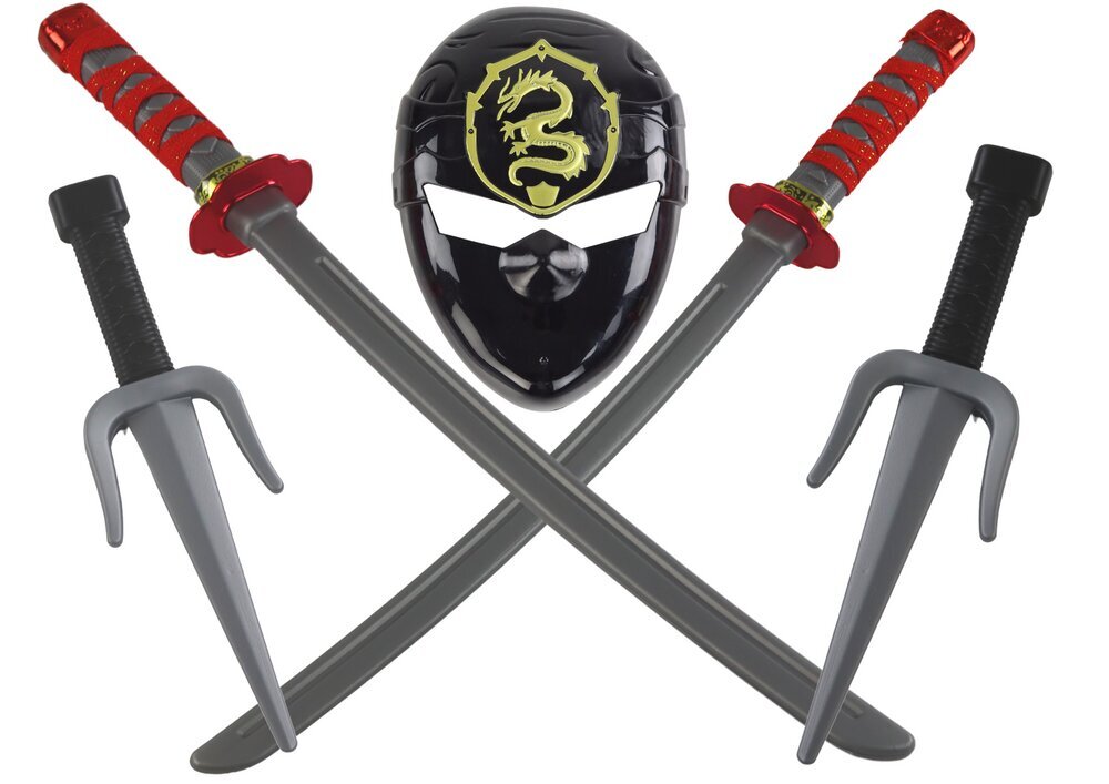 Ninja Warrior komplekts, 5 daļas cena un informācija | Karnevāla kostīmi, maskas un parūkas | 220.lv