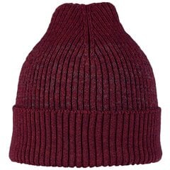 Вязаная зимняя шапка унисекс из шерсти мериноса Buff Solid Garnet цена и информация | Женские шапки | 220.lv