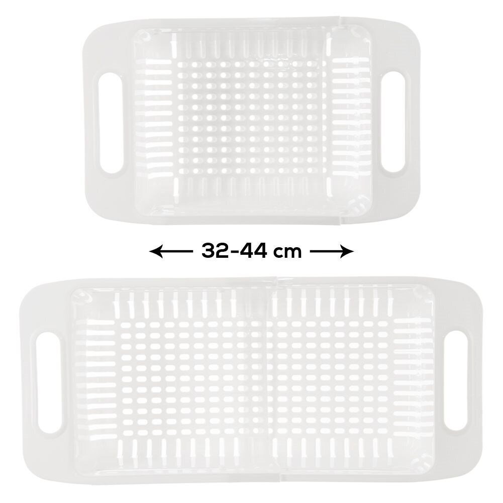 Universāls izlietnes sietiņš 32-44x20x8 cm cena un informācija | Izlietnes | 220.lv