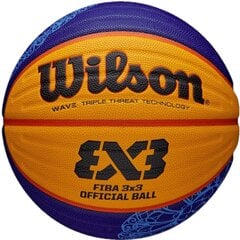 Баскетбольный мяч 3x3 Wilson Fiba Paris 2024 цена и информация | Баскетбольные мячи | 220.lv