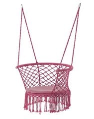Piekarināms krēsls Rivo, 120x60/80 cm, rozā цена и информация | Садовые качели | 220.lv