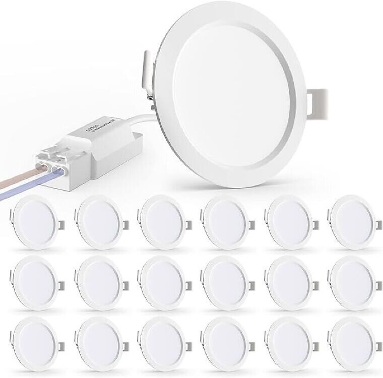 LED griestu lampas Addlon Ø115mm 7W 18gab cena un informācija | Iebūvējamās lampas, LED paneļi | 220.lv