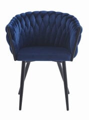 2 krēslu komplekts Orion, tumši zils cena un informācija | Virtuves un ēdamistabas krēsli | 220.lv