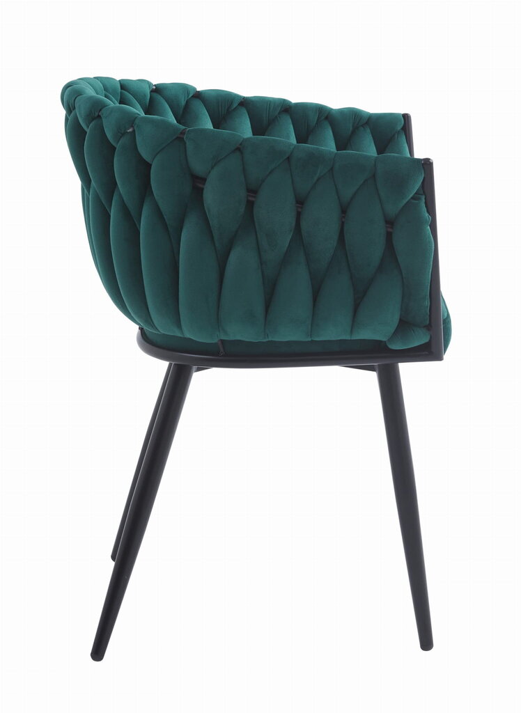 2 krēslu komplekts Orion, zaļā krāsā cena un informācija | Virtuves un ēdamistabas krēsli | 220.lv