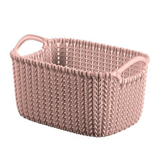 Grozs Knit XS 3L 25x18x14cm rozā cena un informācija | Veļas grozi un mantu uzglabāšanas kastes | 220.lv