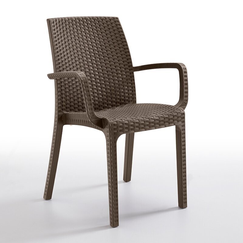 Dārza krēsls Indiana, brūns cena un informācija | Dārza krēsli | 220.lv