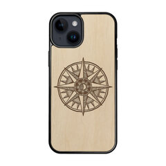 Деревянный чехол для iPhone 15 FoxysCraft, Compass, ольха цена и информация | Чехлы для телефонов | 220.lv