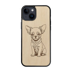 Деревянный чехол для iPhone 15 FoxysCraft, Chihuahua, ольха цена и информация | Чехлы для телефонов | 220.lv