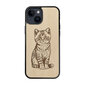 Koka maciņš iPhone 15 FoxysCraft Cat цена и информация | Telefonu vāciņi, maciņi | 220.lv