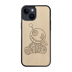 Деревянный чехол для iPhone 15 FoxysCraft, Voodoo doll, ольха цена и информация | Чехлы для телефонов | 220.lv