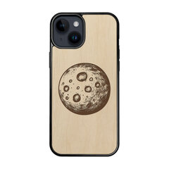 Деревянный чехол для iPhone 15 FoxysCraft, Moon, ольха цена и информация | Чехлы для телефонов | 220.lv