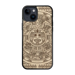 Деревянный чехол для iPhone 15 FoxysCraft, Maya calendar, ольха цена и информация | Чехлы для телефонов | 220.lv