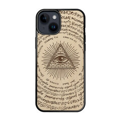 Деревянный чехол для iPhone 15 FoxysCraft, Illuminati eye of providence, ольха цена и информация | Чехлы для телефонов | 220.lv