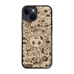 Деревянный чехол для iPhone 15 FoxysCraft, Cartoon Heart, ольха цена и информация | Чехлы для телефонов | 220.lv