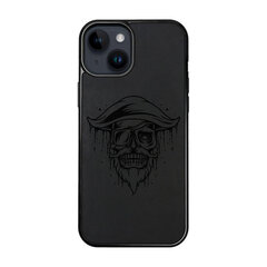 Ādas maciņš iPhone 15 FoxysCraft Pirate skull cena un informācija | Telefonu vāciņi, maciņi | 220.lv