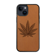 Ādas maciņš iPhone 15 FoxysCraft Marijuana leaf cena un informācija | Telefonu vāciņi, maciņi | 220.lv