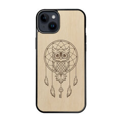 Деревянный чехол для iPhone 15 Plus FoxysCraft, Owl dream catcher, ольха цена и информация | Чехлы для телефонов | 220.lv