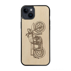 Деревянный чехол для iPhone 15 Plus FoxysCraft, Motorcycle, ольха цена и информация | Чехлы для телефонов | 220.lv