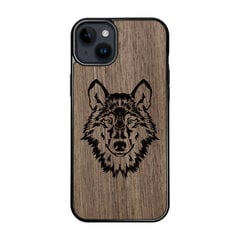Koka maciņš iPhone 15 Plus FoxysCraft Wolf cena un informācija | Telefonu vāciņi, maciņi | 220.lv