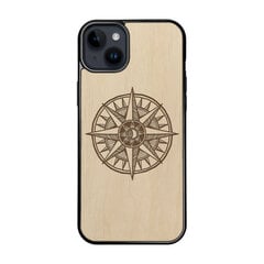 Деревянный чехол для iPhone 15 Plus FoxysCraft, Compass, ольха цена и информация | Чехлы для телефонов | 220.lv