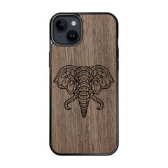 Деревянный чехол для iPhone 15 Plus FoxysCraft, Elephant, ореховое дерево цена и информация | Чехлы для телефонов | 220.lv