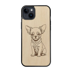 Koka maciņš iPhone 15 Plus FoxysCraft Chihuahua cena un informācija | Telefonu vāciņi, maciņi | 220.lv