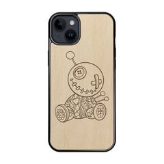 Деревянный чехол для iPhone 15 Plus FoxysCraft, Voodoo doll, ольха цена и информация | Чехлы для телефонов | 220.lv