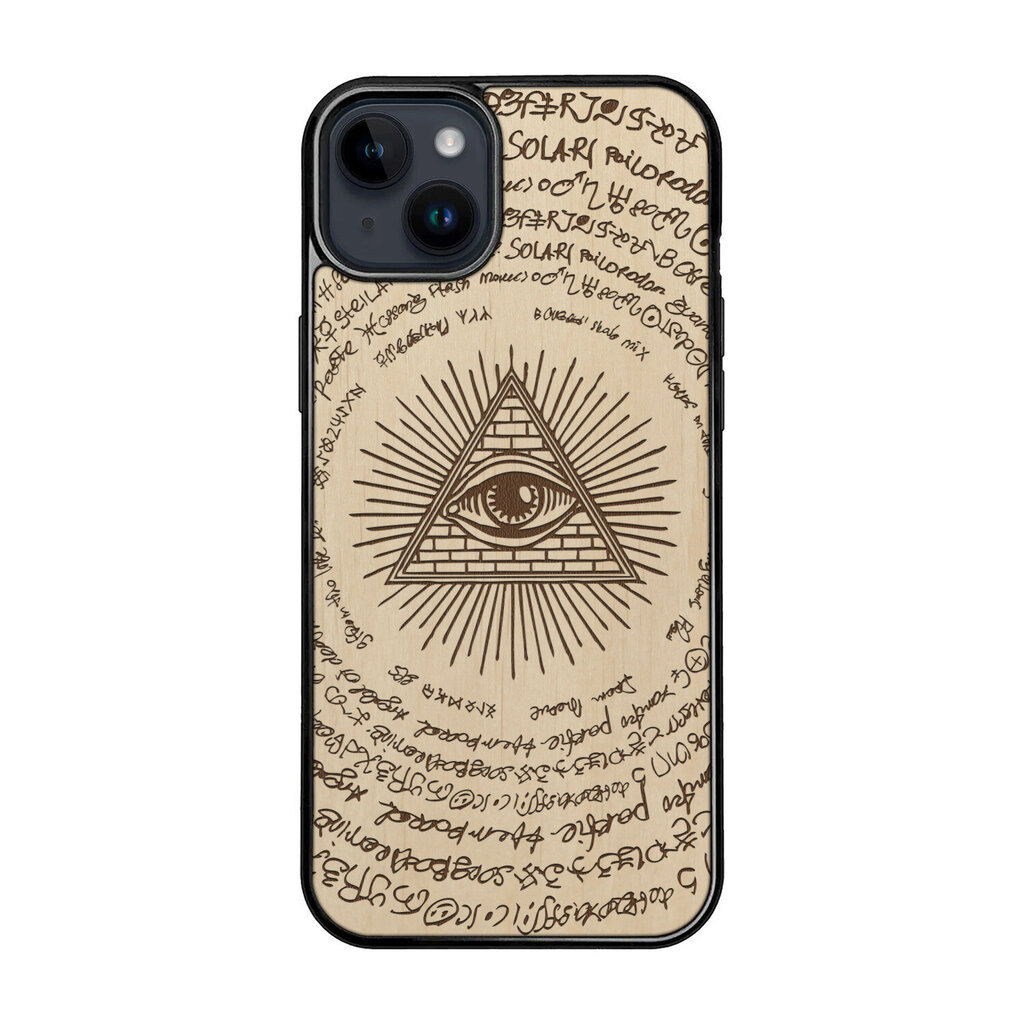 Koka maciņš iPhone 15 Plus FoxysCraft Illuminati eye of providence cena un informācija | Telefonu vāciņi, maciņi | 220.lv