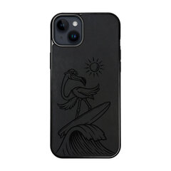 Ādas maciņš iPhone 15 Plus FoxysCraft Flamingo cena un informācija | Telefonu vāciņi, maciņi | 220.lv