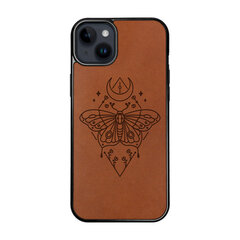 Ādas maciņš iPhone 15 Plus FoxysCraft Mystic butterfly cena un informācija | Telefonu vāciņi, maciņi | 220.lv