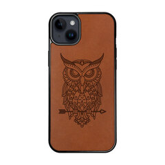 Ādas maciņš iPhone 15 Plus FoxysCraft Nocturnal Owl cena un informācija | Telefonu vāciņi, maciņi | 220.lv