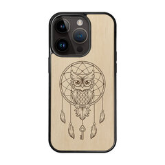 Деревянный чехол для iPhone 15 Pro FoxysCraft, Owl dream catcher, ольха цена и информация | Чехлы для телефонов | 220.lv